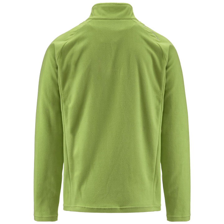 Fleece Unisex 8CENTO 818 Jumper GREEN GLOWING Dressed Side (jpg Rgb)		