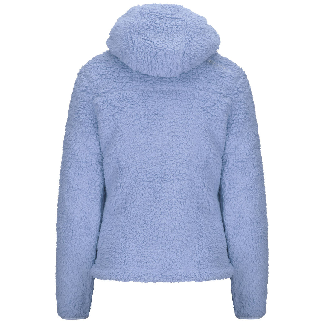 Fleece Woman 6CENTO 645C Jacket AZURE DAYLIGHT Dressed Side (jpg Rgb)		