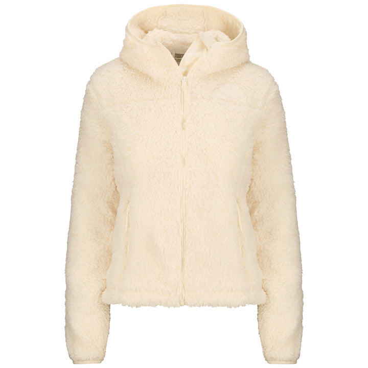 Fleece Woman 6CENTO 645C Jacket WHITE COCONUT Photo (jpg Rgb)			