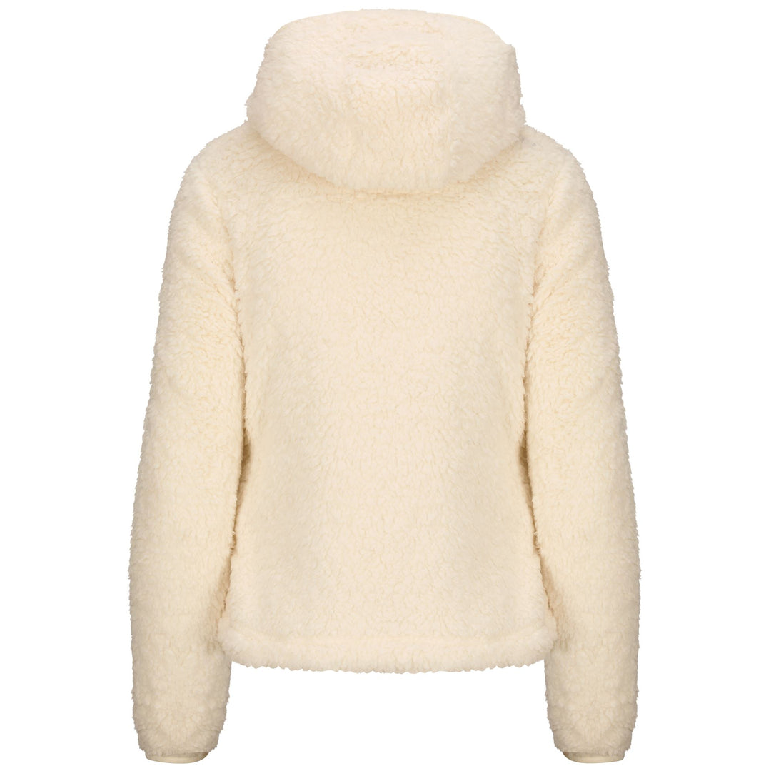 Fleece Woman 6CENTO 645C Jacket WHITE COCONUT Dressed Side (jpg Rgb)		