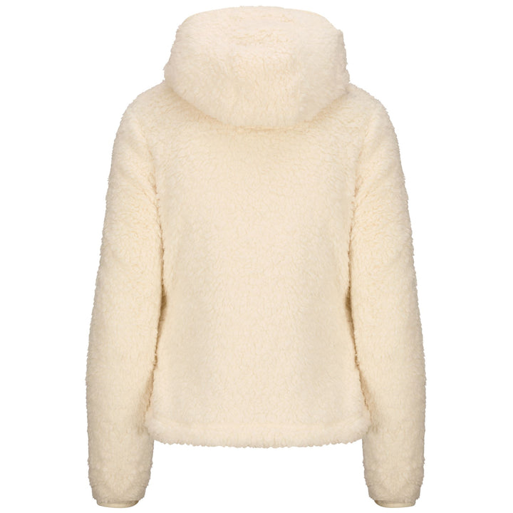 Fleece Woman 6CENTO 645C Jacket WHITE COCONUT Dressed Side (jpg Rgb)		