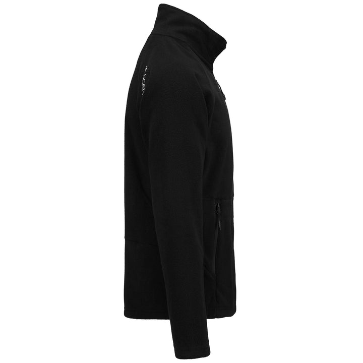 Fleece Man 6CENTO 687C Jacket BLACK Dressed Front (jpg Rgb)	