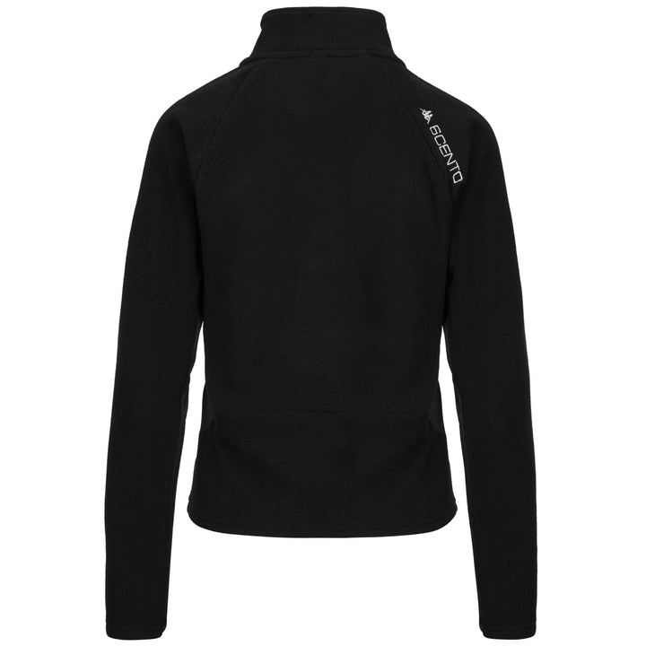 Fleece Woman 6CENTO 688C Jacket BLACK Dressed Side (jpg Rgb)		