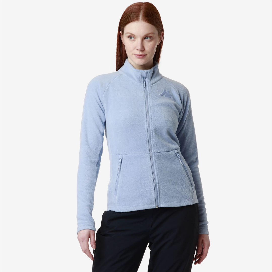 Fleece Woman 6CENTO 688C Jacket AZURE DAYLIGHT Detail (jpg Rgb)			