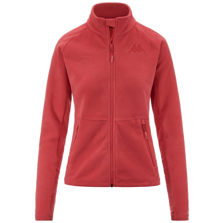 Fleece Woman 6CENTO 688C Jacket RED HIBISCUS Photo (jpg Rgb)			