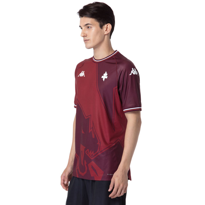 Active Jerseys Man KOMBAT PRO 2025 FC METZ Shirt RED GRANATA-RED DK Dressed Front Double		