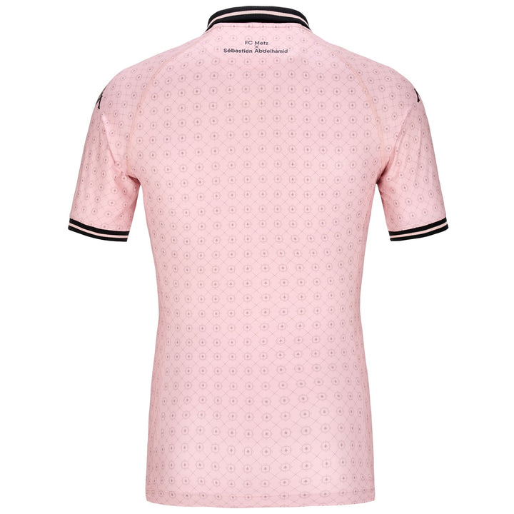 Active Jerseys Man KOMBAT PRO 2025 FC METZ Shirt PINK SKIN-BLACK Dressed Side (jpg Rgb)		