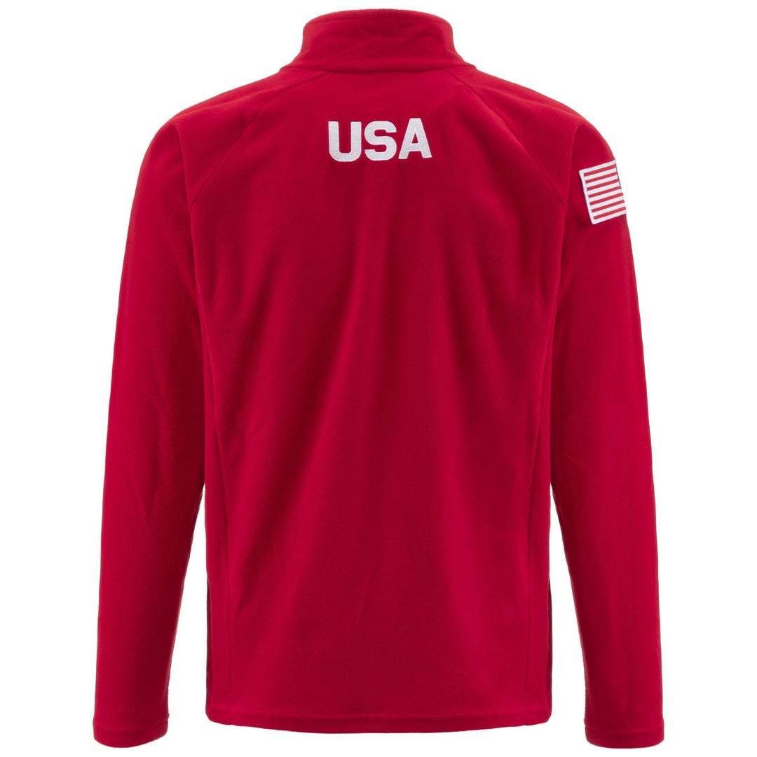 Fleece Unisex 8CENTO 818 US Jumper RED RACING Dressed Side (jpg Rgb)		