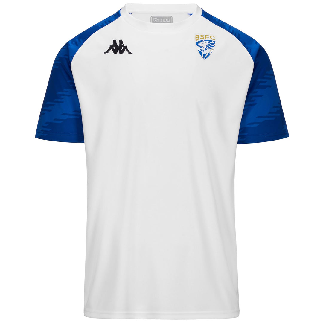 Active Jerseys Man DAVERNO BRESCIA Shirt WHITE-BLUE SAPPHIRE Photo (jpg Rgb)			