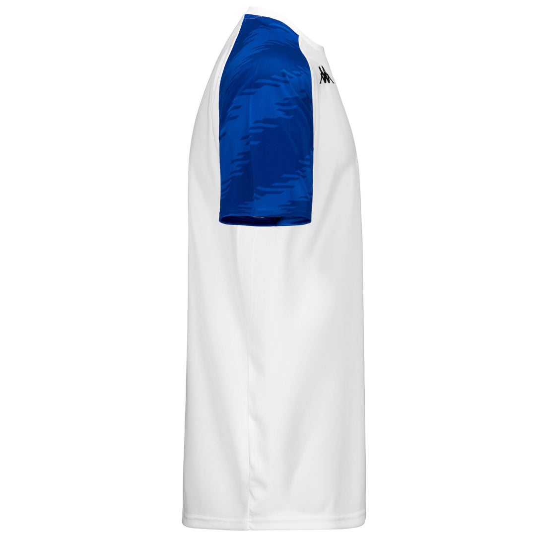 Active Jerseys Man DAVERNO BRESCIA Shirt WHITE-BLUE SAPPHIRE Dressed Front (jpg Rgb)	