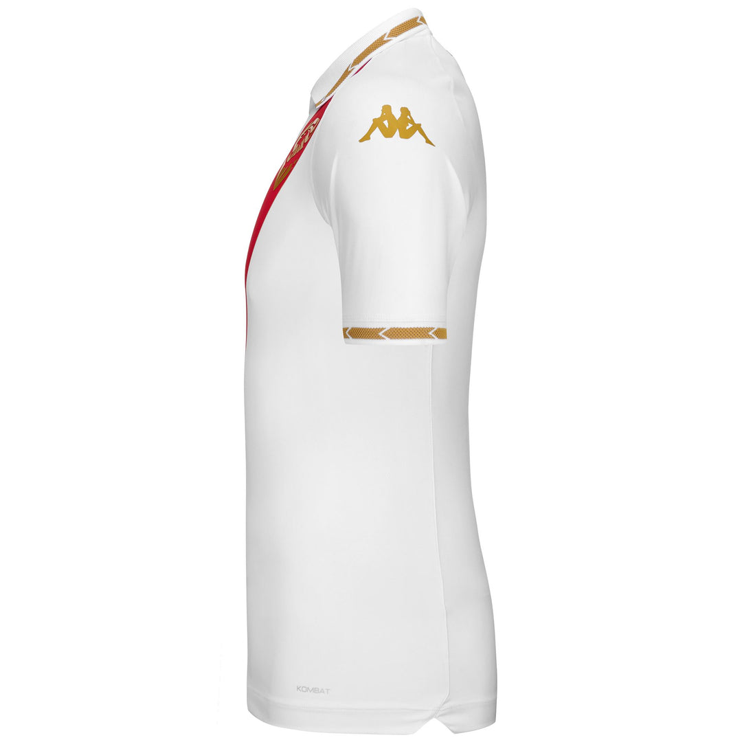 Active Jerseys Man KOMBAT PRO 2025 BRESCIA Shirt WHITE-RED-GOLD Dressed Front (jpg Rgb)	