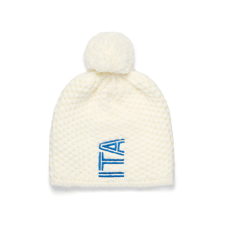 Headwear Unisex FLOCK ITA Hat WHITE COCONUT Dressed Front (jpg Rgb)	