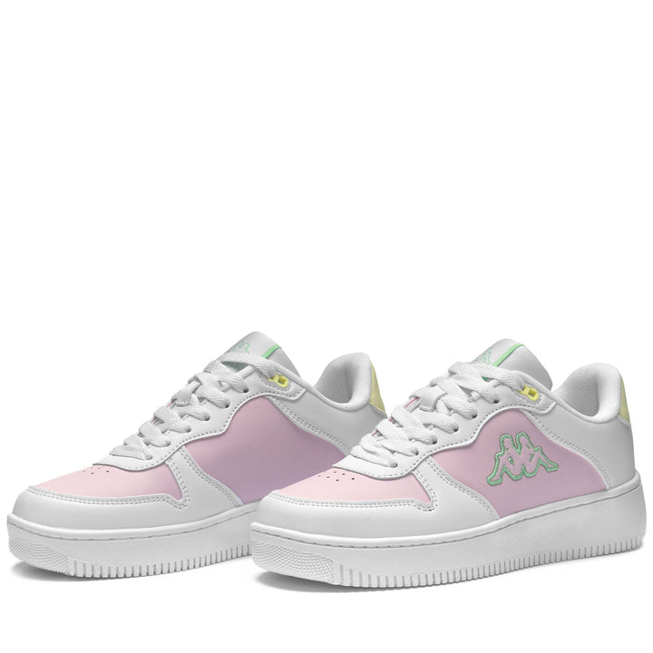 Sneakers Unisex LOGO  MASERTA Low Cut WHITE-PINK LT Detail (jpg Rgb)			