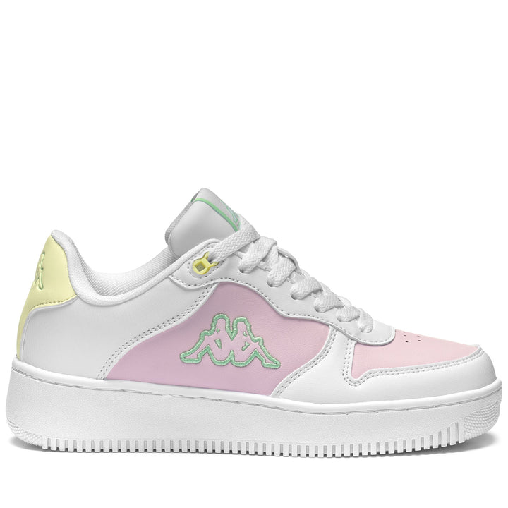 Sneakers Unisex LOGO  MASERTA Low Cut WHITE-PINK LT Photo (jpg Rgb)			