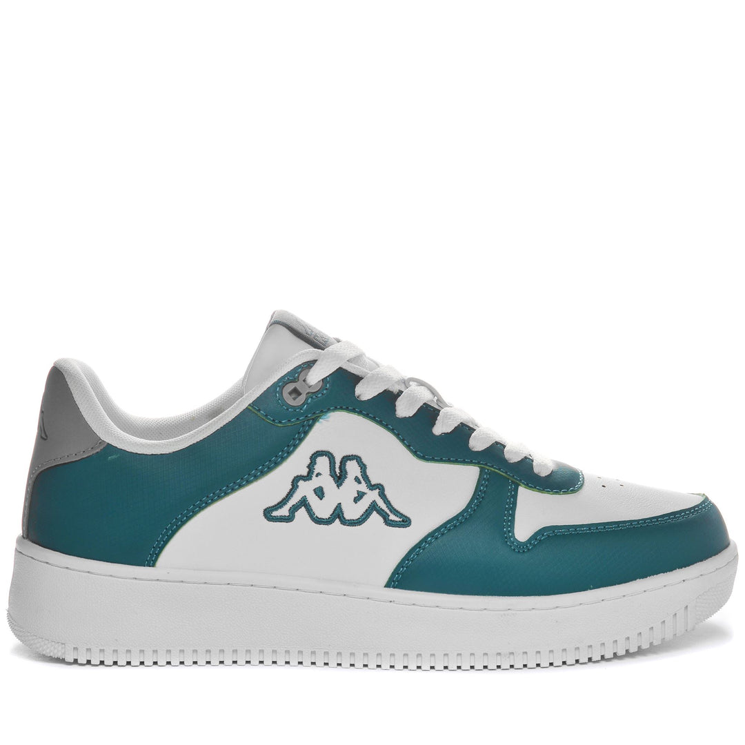 Sneakers Unisex LOGO MASERTA Low Cut WHITE-GREEN DK Photo (jpg Rgb)			