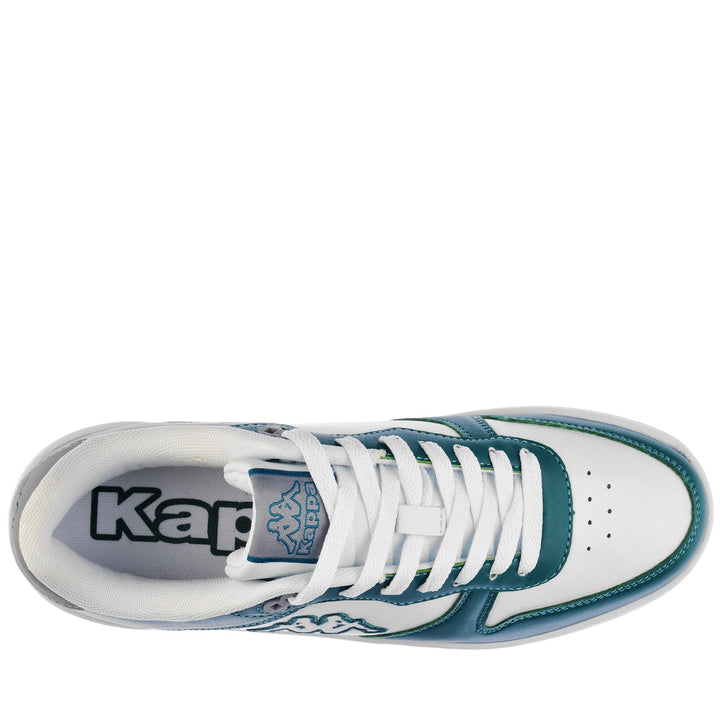 Sneakers Unisex LOGO MASERTA Low Cut WHITE-GREEN DK Dressed Back (jpg Rgb)		