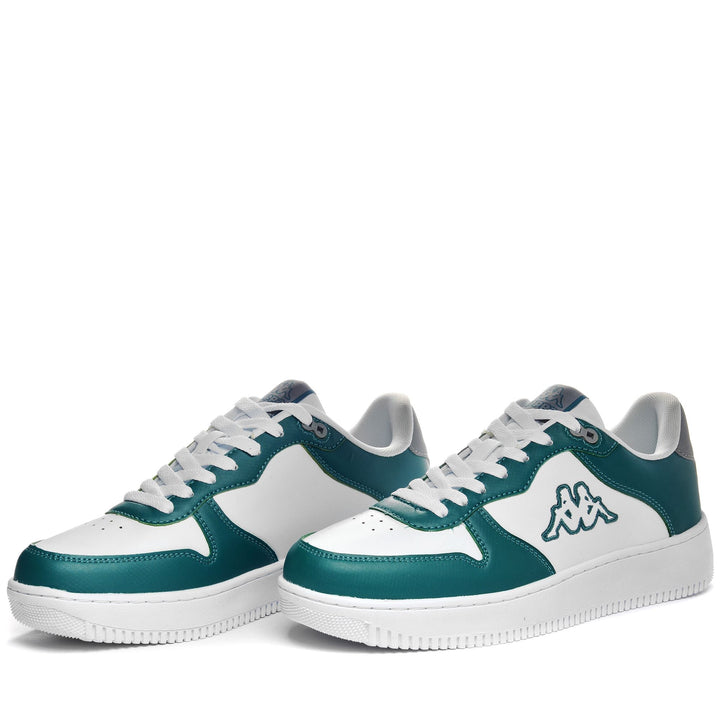 Sneakers Unisex LOGO MASERTA Low Cut WHITE-GREEN DK Detail (jpg Rgb)			