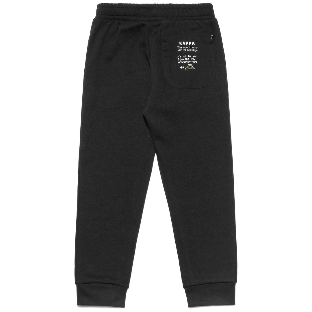 Pants Girl LOGO BENKSI KID Sport Trousers BLACK Dressed Front (jpg Rgb)	