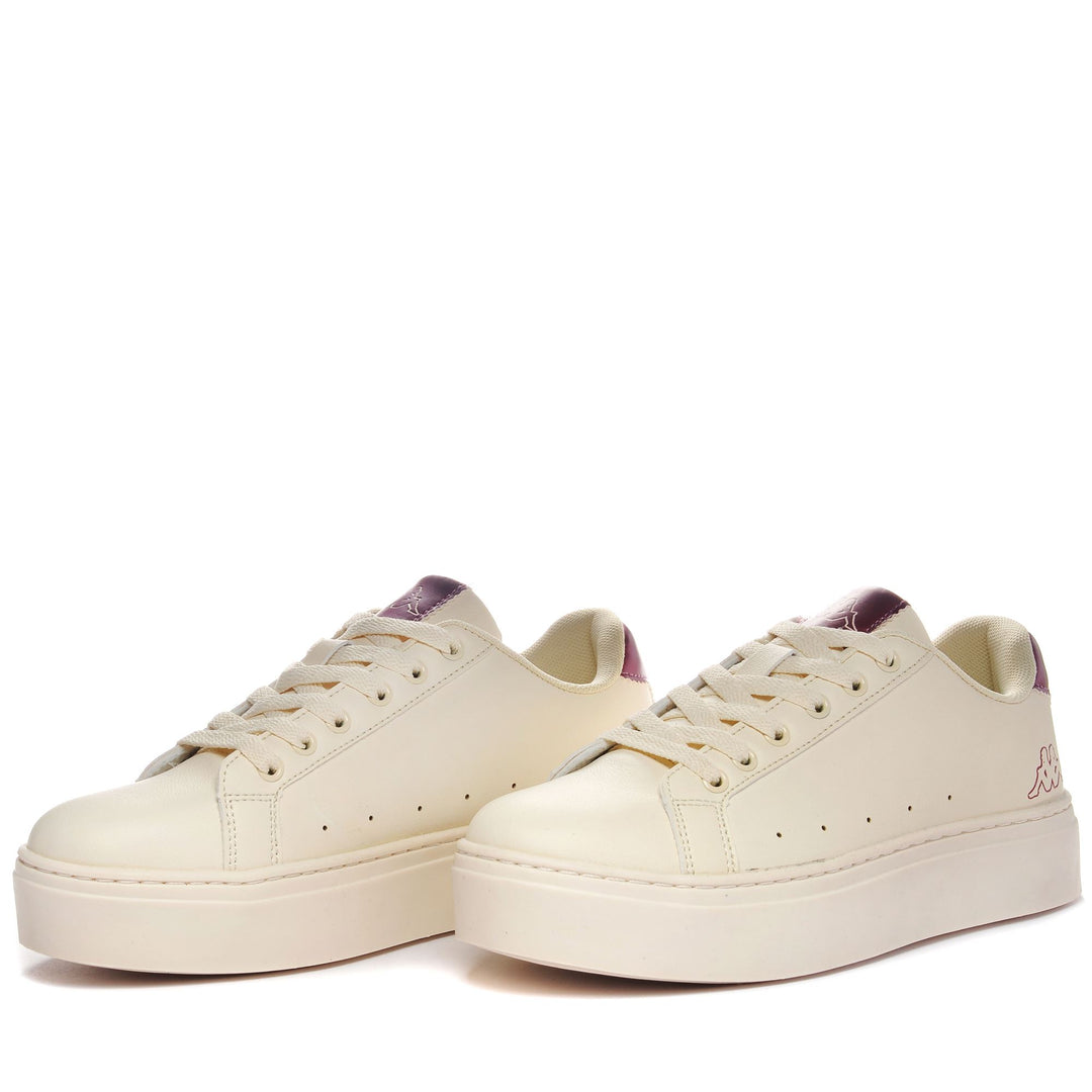 Sneakers Woman LOGO ISABEL Low Cut BEIGE LT-PURPLE Detail (jpg Rgb)			