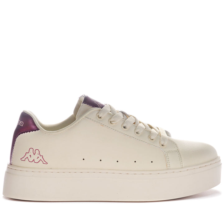 Sneakers Woman LOGO ISABEL Low Cut BEIGE LT-PURPLE Photo (jpg Rgb)			