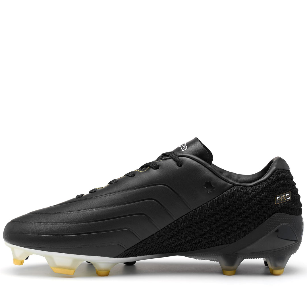 Sport Shoes Man PLAYER PRO FG Low Cut BLACK - WHITE - YELLOW GOLD RICH Dressed Side (jpg Rgb)		