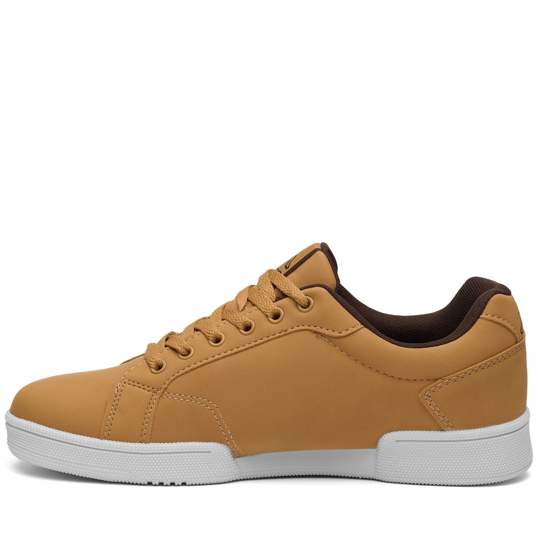 Sneakers Unisex LOGO ADENIS 2 Low Cut YELLOW TAN-BROWN DK Dressed Side (jpg Rgb)		