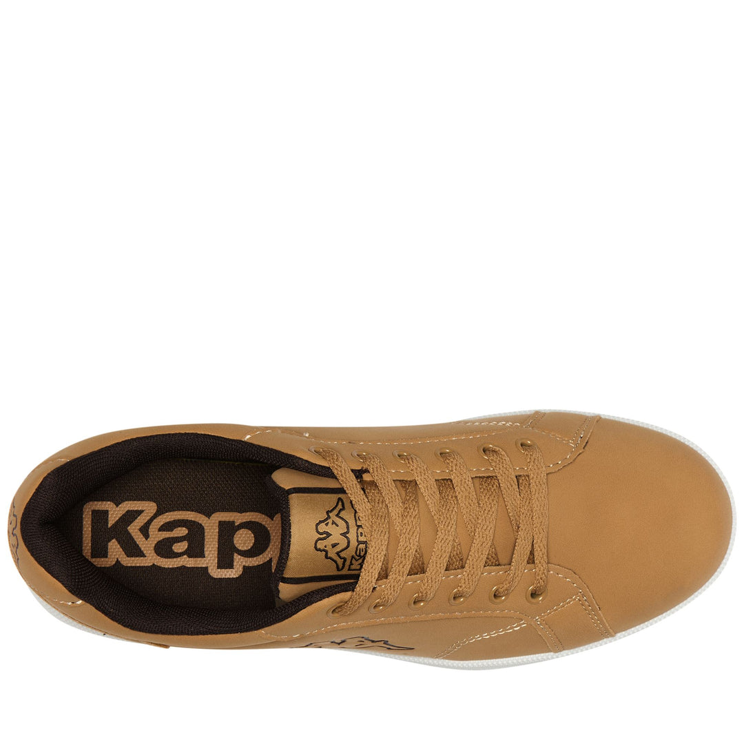 Sneakers Unisex LOGO ADENIS 2 Low Cut YELLOW TAN-BROWN DK Dressed Back (jpg Rgb)		