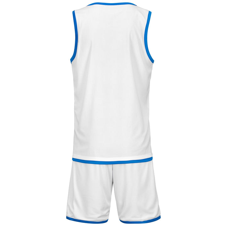 SETS Man KAPPA4BASKET DANCOSI Shorts / Tank BLUE-WHITE Dressed Front Double		