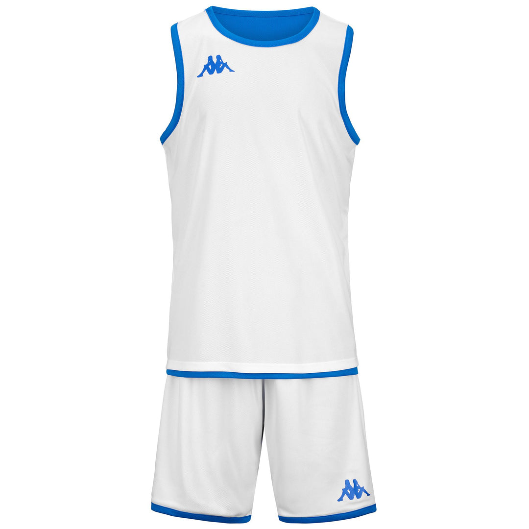 SETS Man KAPPA4BASKET DANCOSI Shorts / Tank BLUE-WHITE Dressed Back (jpg Rgb)		