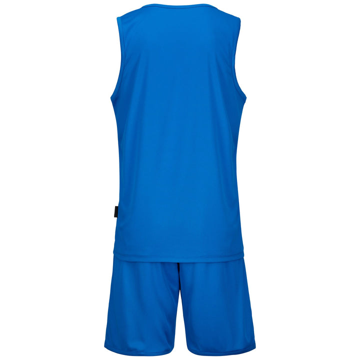 SETS Man KAPPA4BASKET DANCOSI Shorts / Tank BLUE-WHITE Dressed Side (jpg Rgb)		