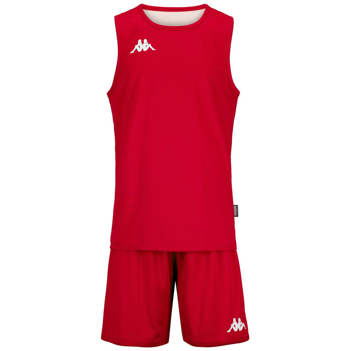 SETS Man KAPPA4BASKET DANCOSI Shorts / Tank RED-WHITE Photo (jpg Rgb)			