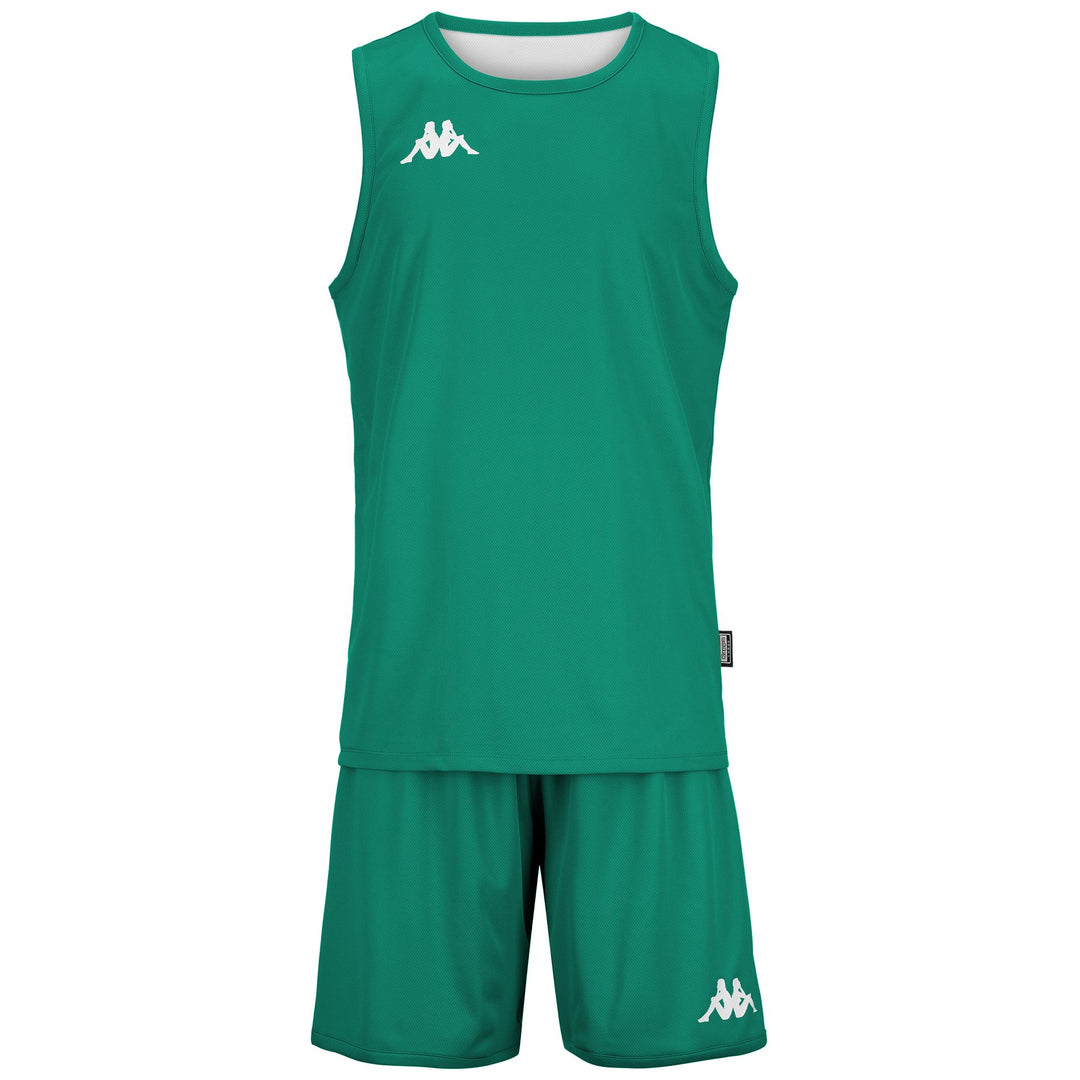 SETS Man KAPPA4BASKET DANCOSI Shorts / Tank GREEN-WHITE Photo (jpg Rgb)			