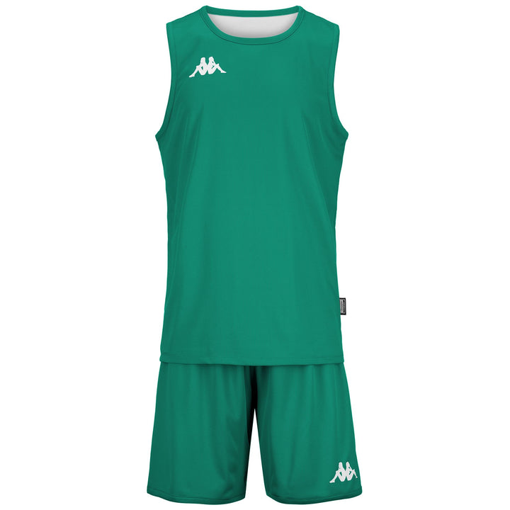 SETS Man KAPPA4BASKET DANCOSI Shorts / Tank GREEN-WHITE Photo (jpg Rgb)			