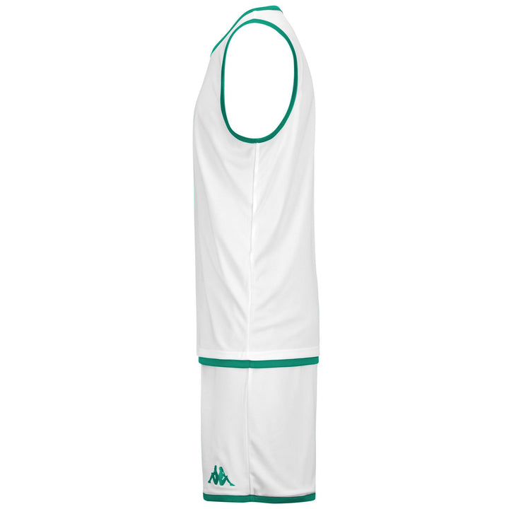 SETS Man KAPPA4BASKET DANCOSI Shorts / Tank GREEN-WHITE Detail (jpg Rgb)			