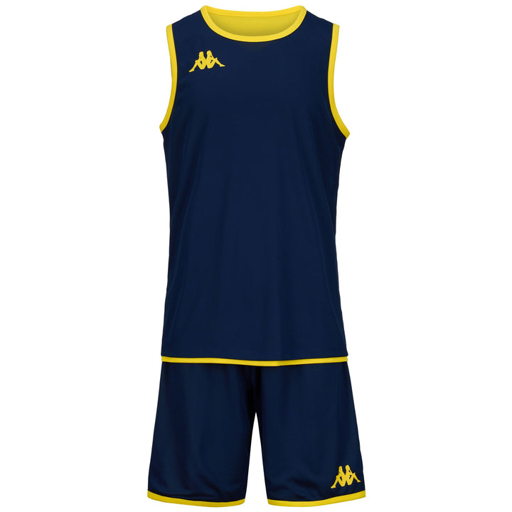 SETS Man KAPPA4BASKET DANCOSI Shorts / Tank YELLOW-BLUE OCEAN Dressed Back (jpg Rgb)		