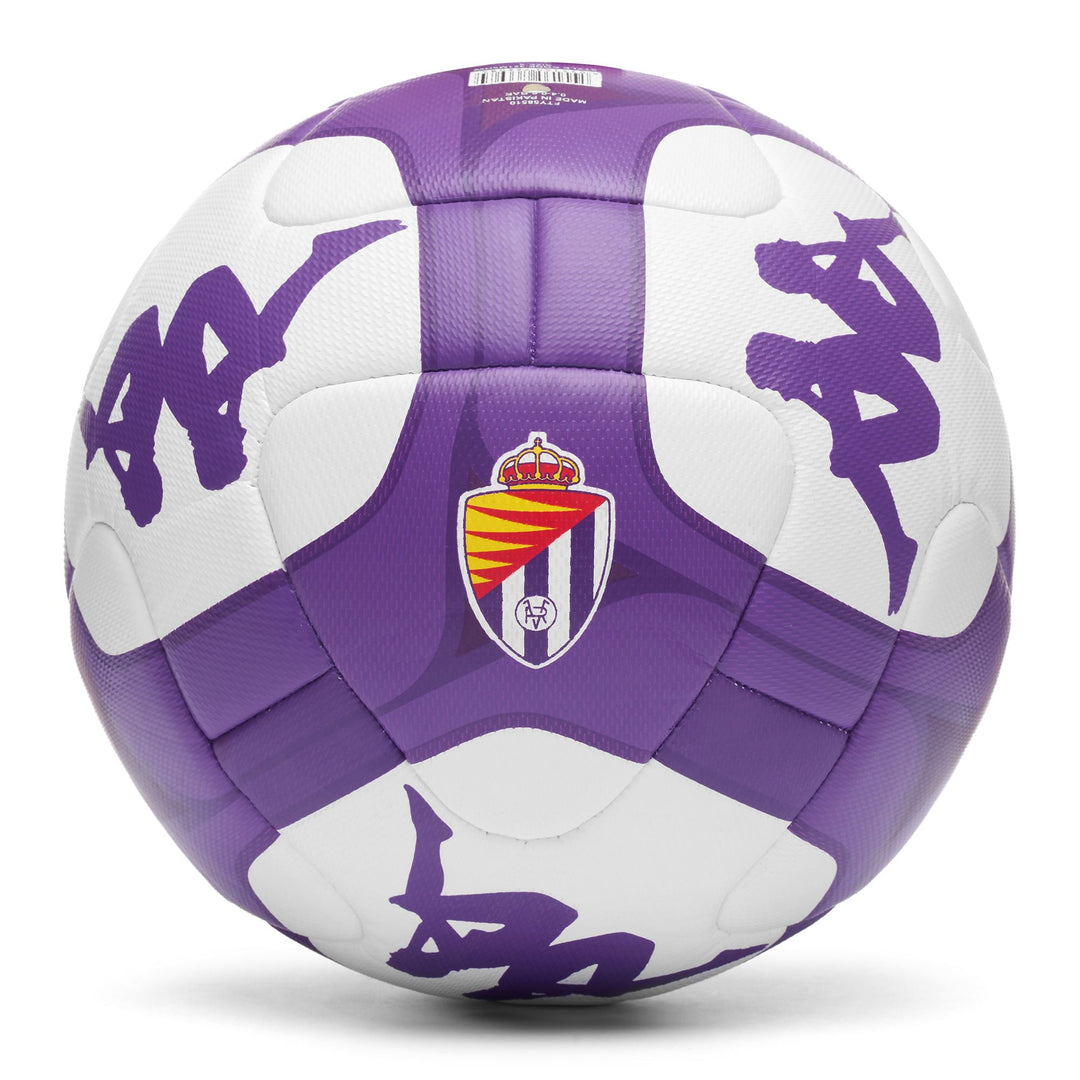 Balls Unisex PLAYER 20.3H REAL VALLADOLID 14 PANELS BRIGHT VIOLET - WHITE Photo (jpg Rgb)			