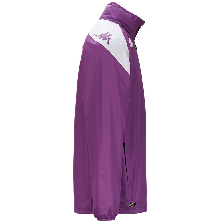 Jackets Man ADVERZIP PRO 7 VALLADOLID Mid BRIGHT VIOLET - WHITE Dressed Front (jpg Rgb)	