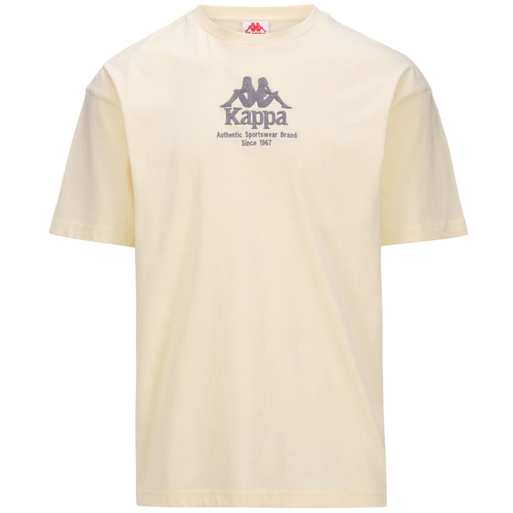 T-ShirtsTop Man AUTHENTIC GASTOR T-Shirt WHITE ANTIQUE - GREY ANTHRACITE Photo (jpg Rgb)			