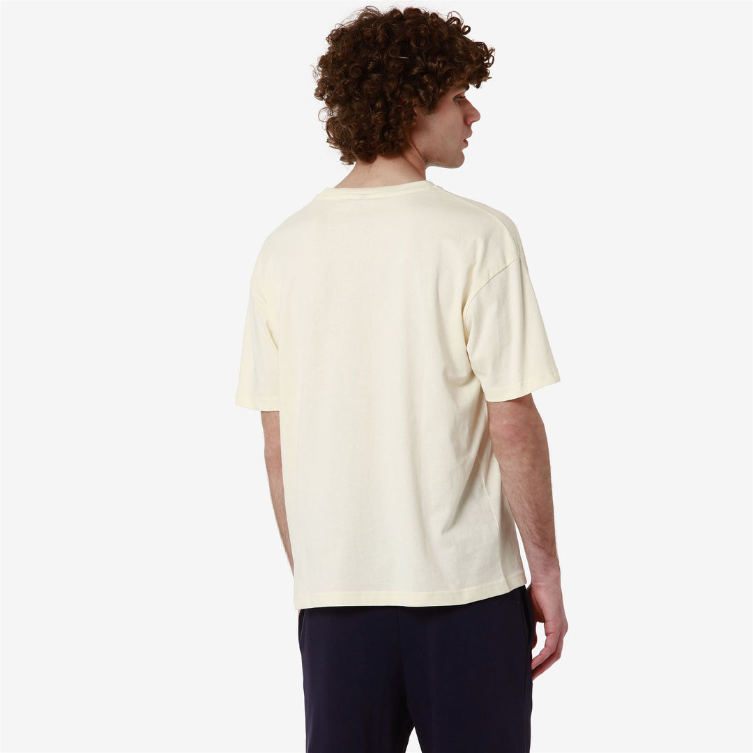 T-ShirtsTop Man AUTHENTIC GASTOR T-Shirt WHITE ANTIQUE - GREY ANTHRACITE Detail Double				