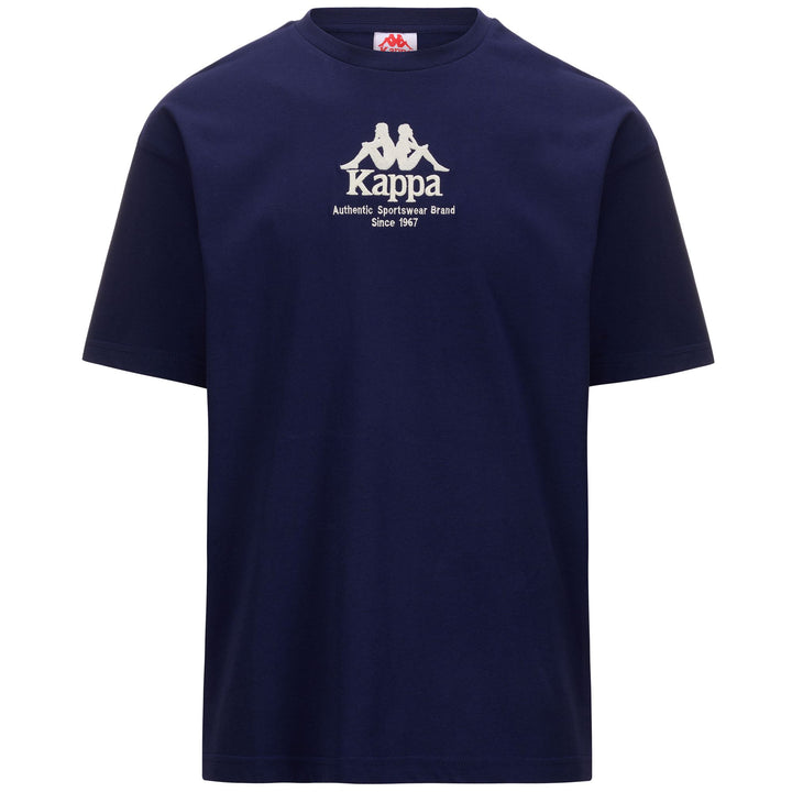 T-ShirtsTop Man AUTHENTIC GASTOR T-Shirt BLUE MARINE - WHITE ANTIQUE Photo (jpg Rgb)			