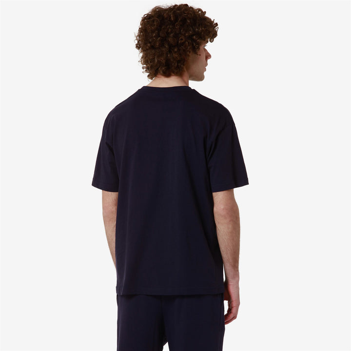 T-ShirtsTop Man AUTHENTIC GASTOR T-Shirt BLUE MARINE - WHITE ANTIQUE Detail Double				