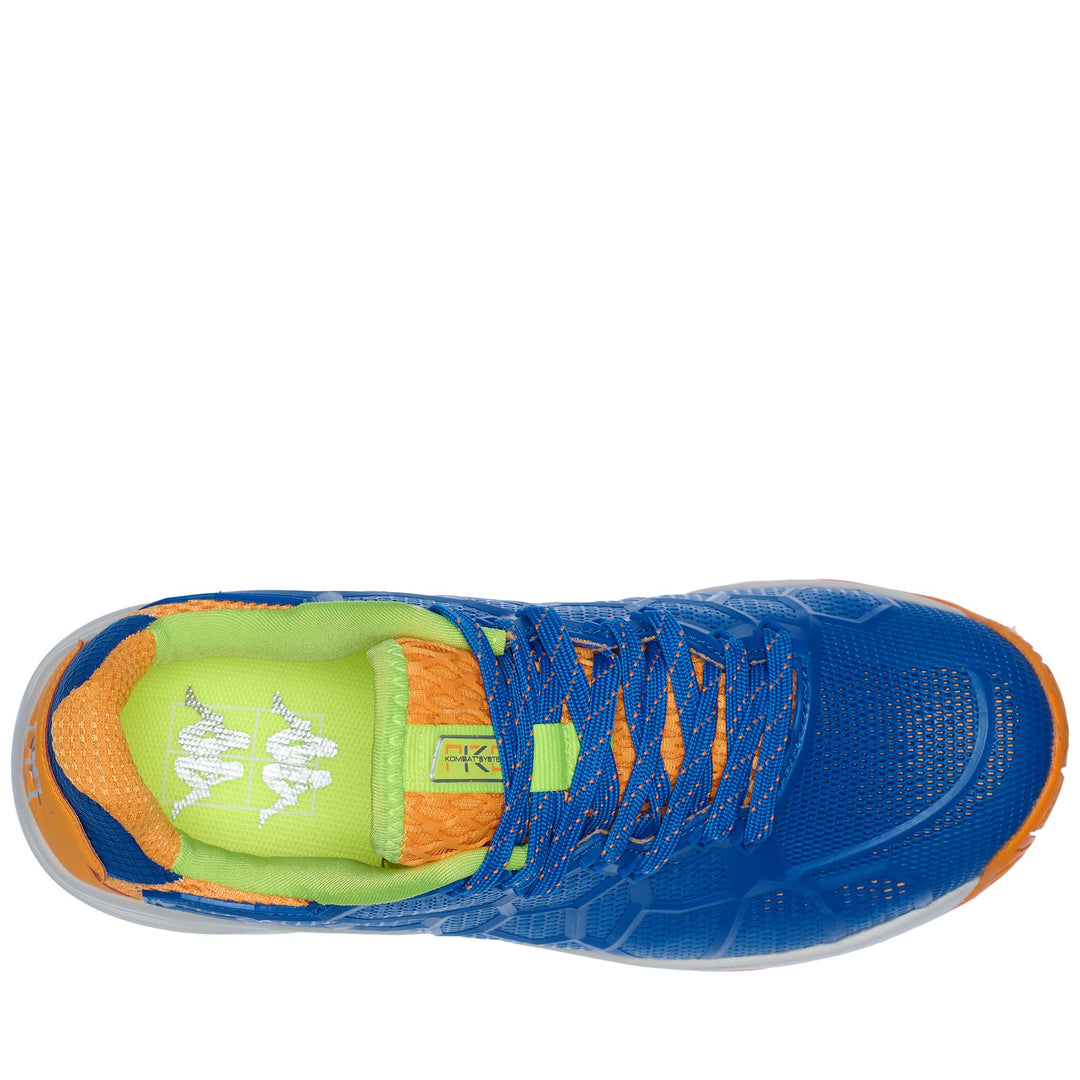 Sport Shoes Unisex KAGE Low Cut BLUE ROYAL-NEON GREEN Dressed Back (jpg Rgb)		