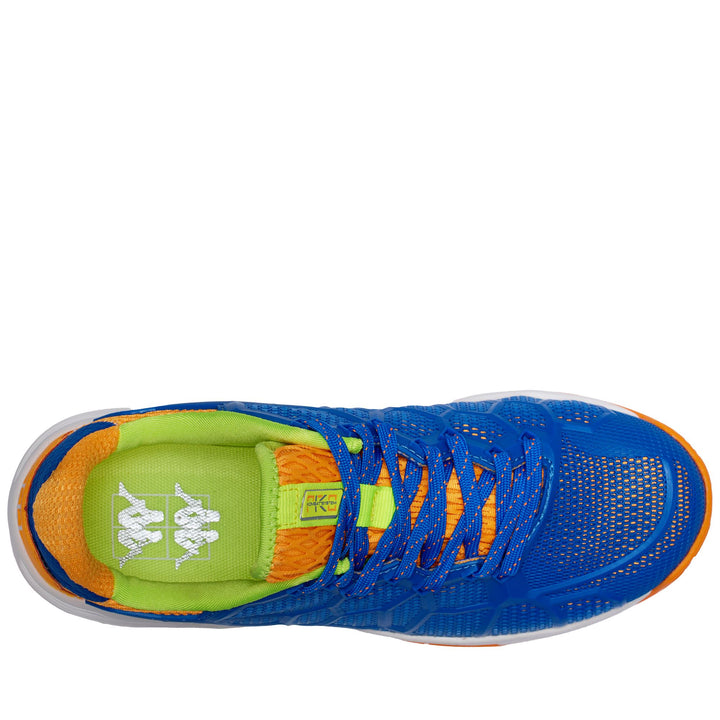 Sport Shoes Unisex KAGE Low Cut BLUE ROYAL-NEON GREEN Dressed Back (jpg Rgb)		