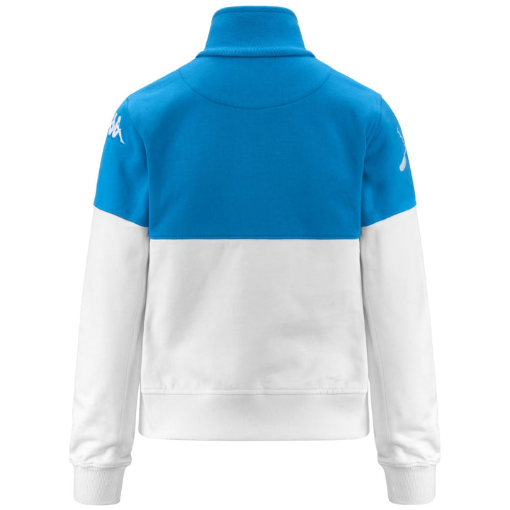 Fleece Woman JKT LADY ITALIA FICK Jacket AZURE-WHITE Dressed Side (jpg Rgb)		