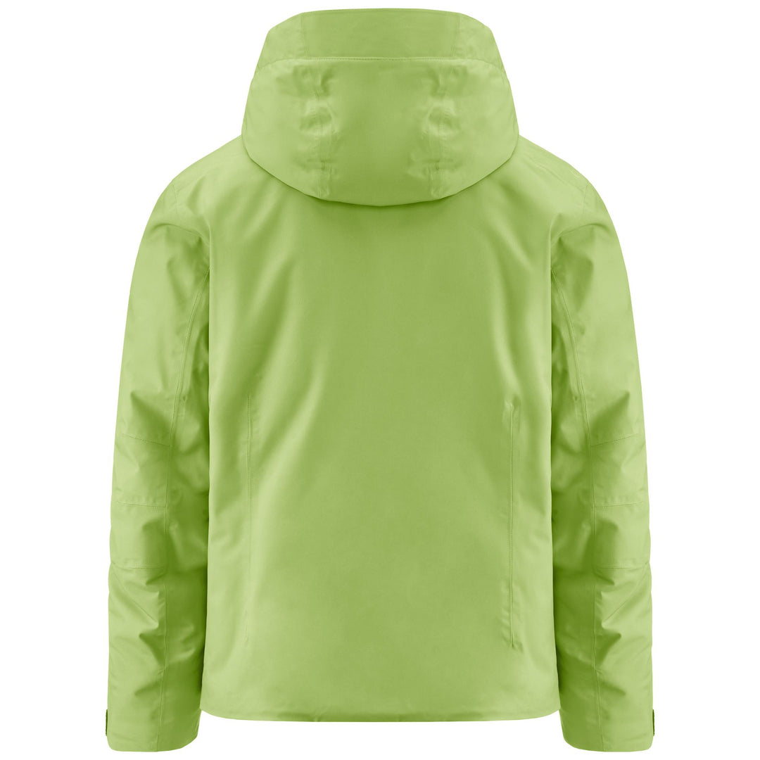 Jackets Man 8CENTO 806 Mid GREEN GLOWING - BLACK Dressed Side (jpg Rgb)		