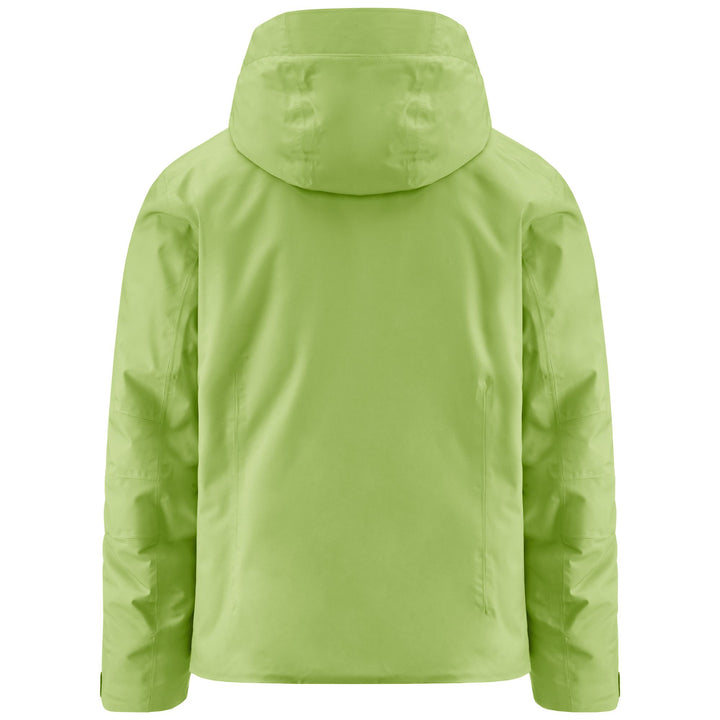 Jackets Man 8CENTO 806 Mid GREEN GLOWING - BLACK Dressed Side (jpg Rgb)		