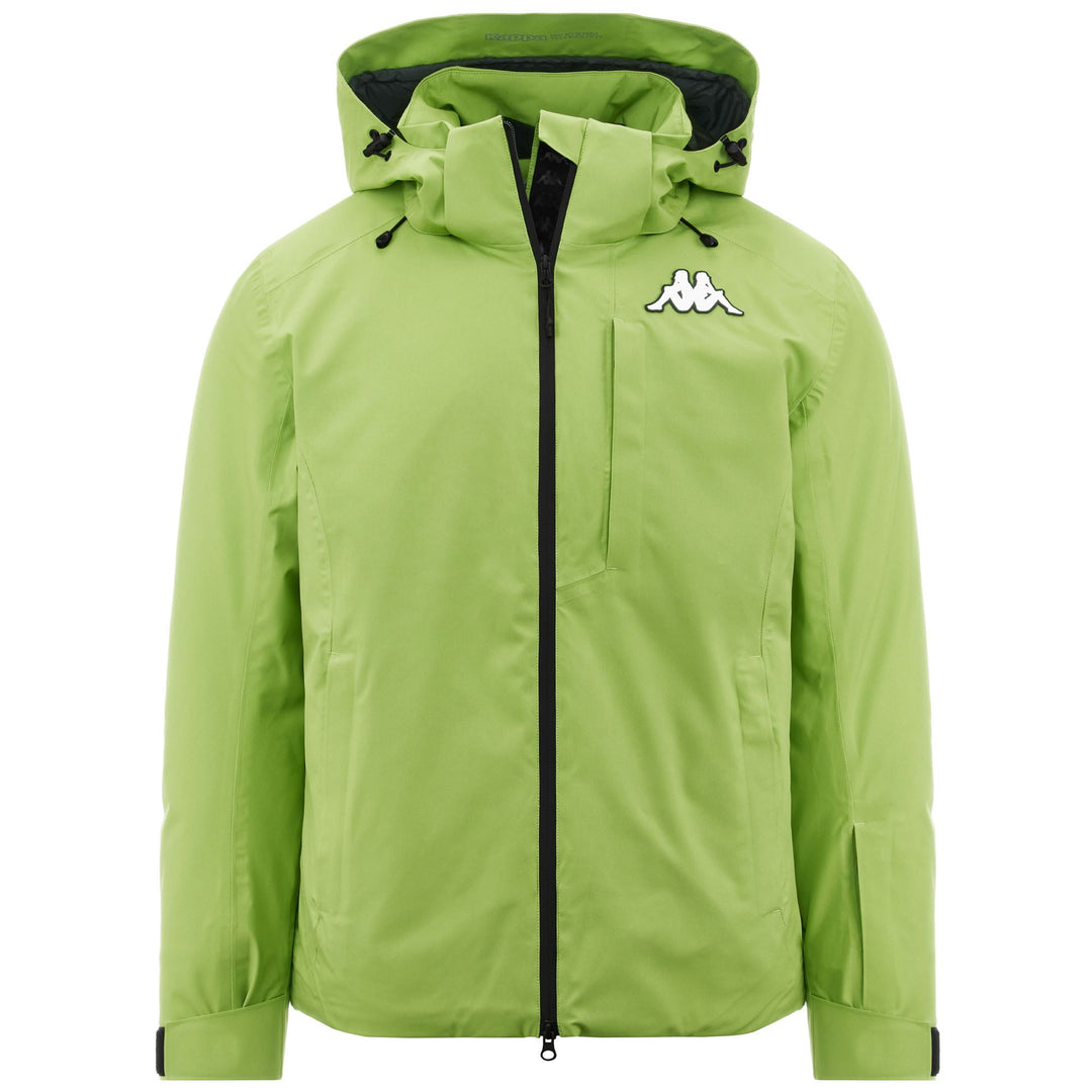 Jackets Man 8CENTO 806 Mid GREEN GLOWING - BLACK Photo (jpg Rgb)			