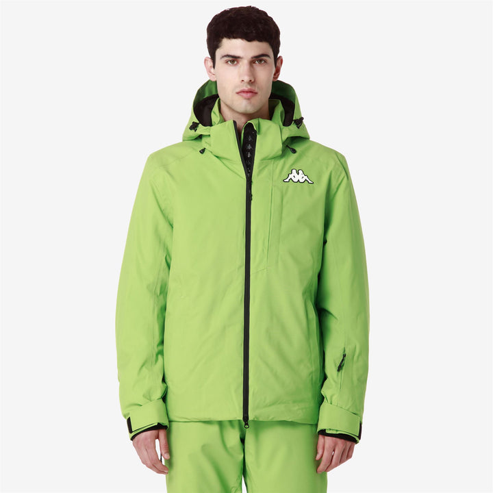 Jackets Man 8CENTO 806 Mid GREEN GLOWING - BLACK Detail (jpg Rgb)			