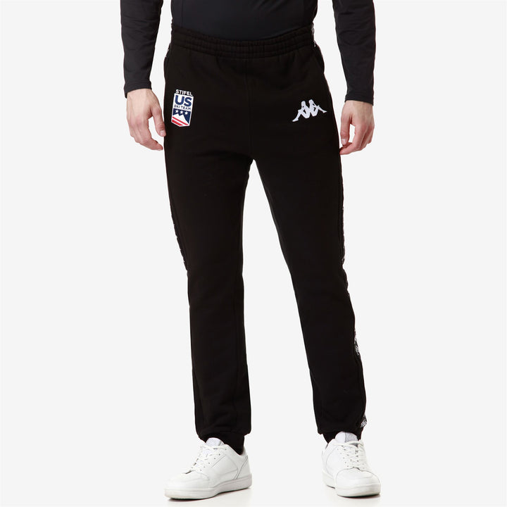 Pants Man 222 BANDA ARUFINZIP US Sport Trousers BLACK Detail (jpg Rgb)			