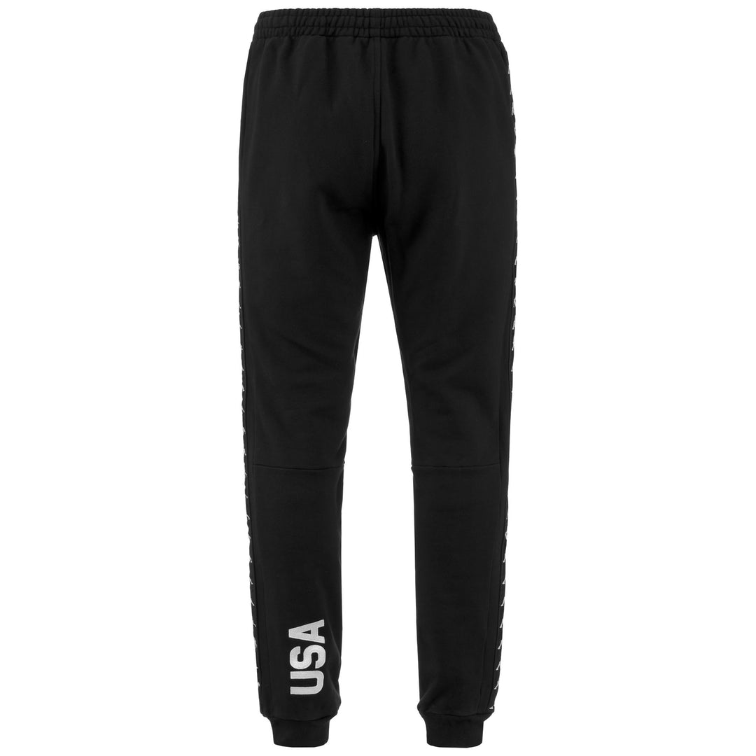 Pants Man 222 BANDA ARUFINZIP US Sport Trousers BLACK Dressed Side (jpg Rgb)		